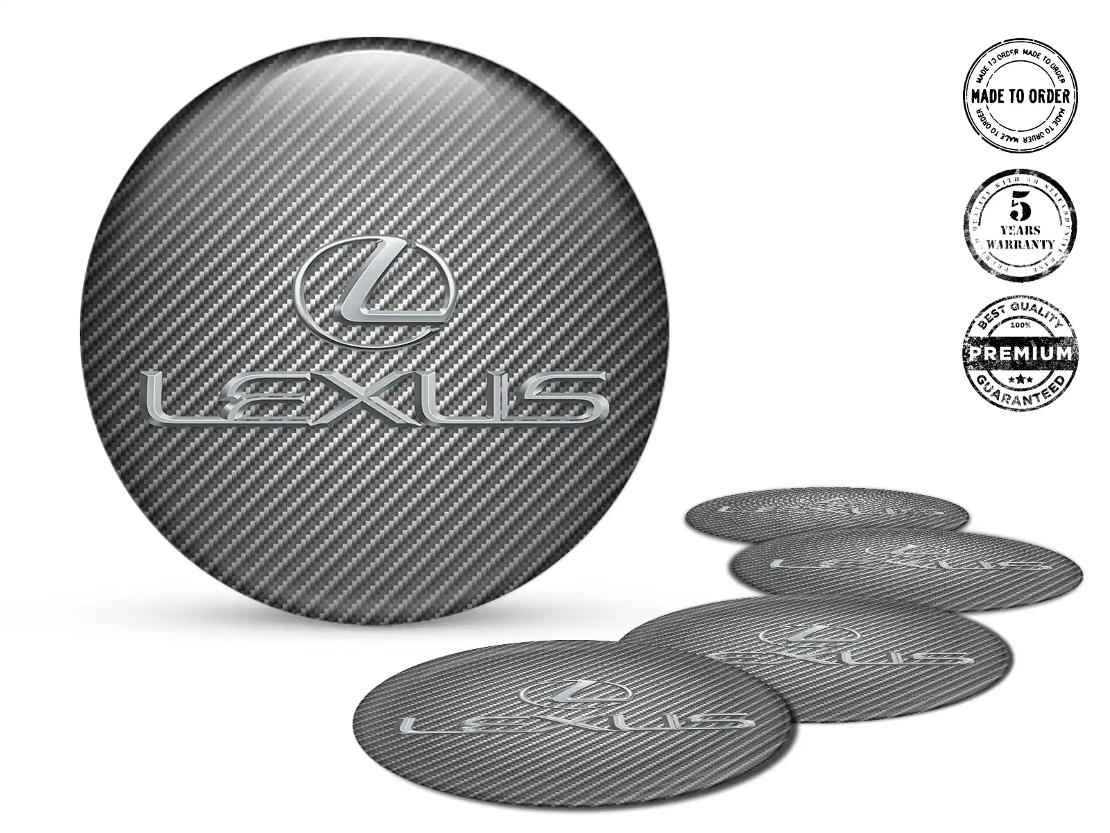 Lexus Pegatina de Cúpula Logo Diseño Premium de Silicona